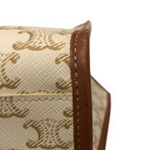 Celine Cabas Bag Triomphe Canvas Handbag - Picture 6 of 7